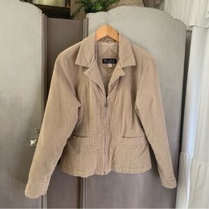 Vintage Y2K Mudd Beige Corduroy Jacket